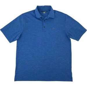 Blue Greg Norman Play Dry Golf Polo Shirt